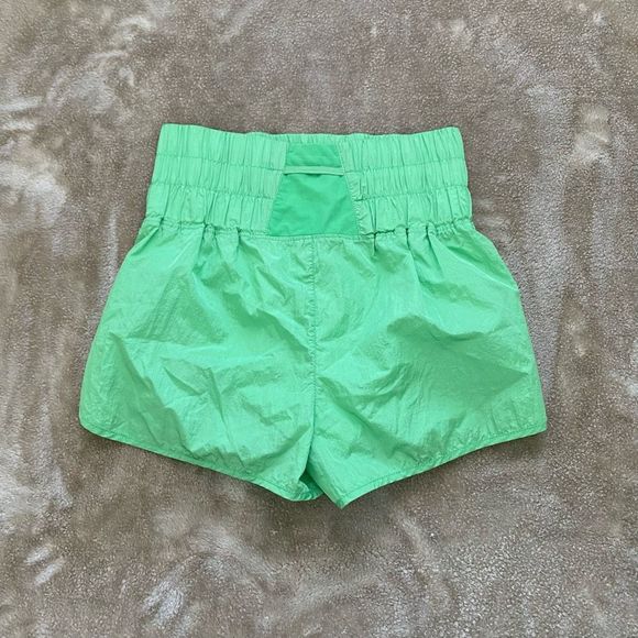 Free People Movement The Way Home Bright Green Shorts - Picture 2 of 7